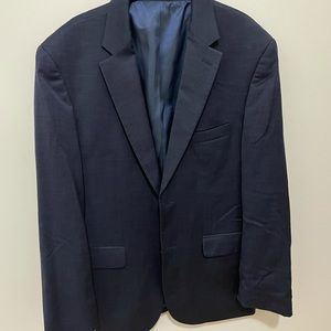 Blue Kenneth Cole suit jacket and pants